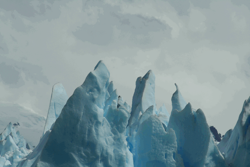 Un des charmes du Perito Moreno