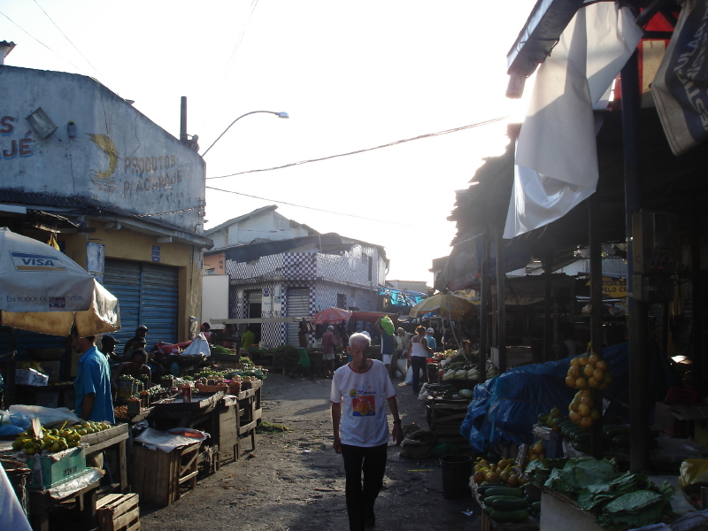 Un des grands marchés de Salvador